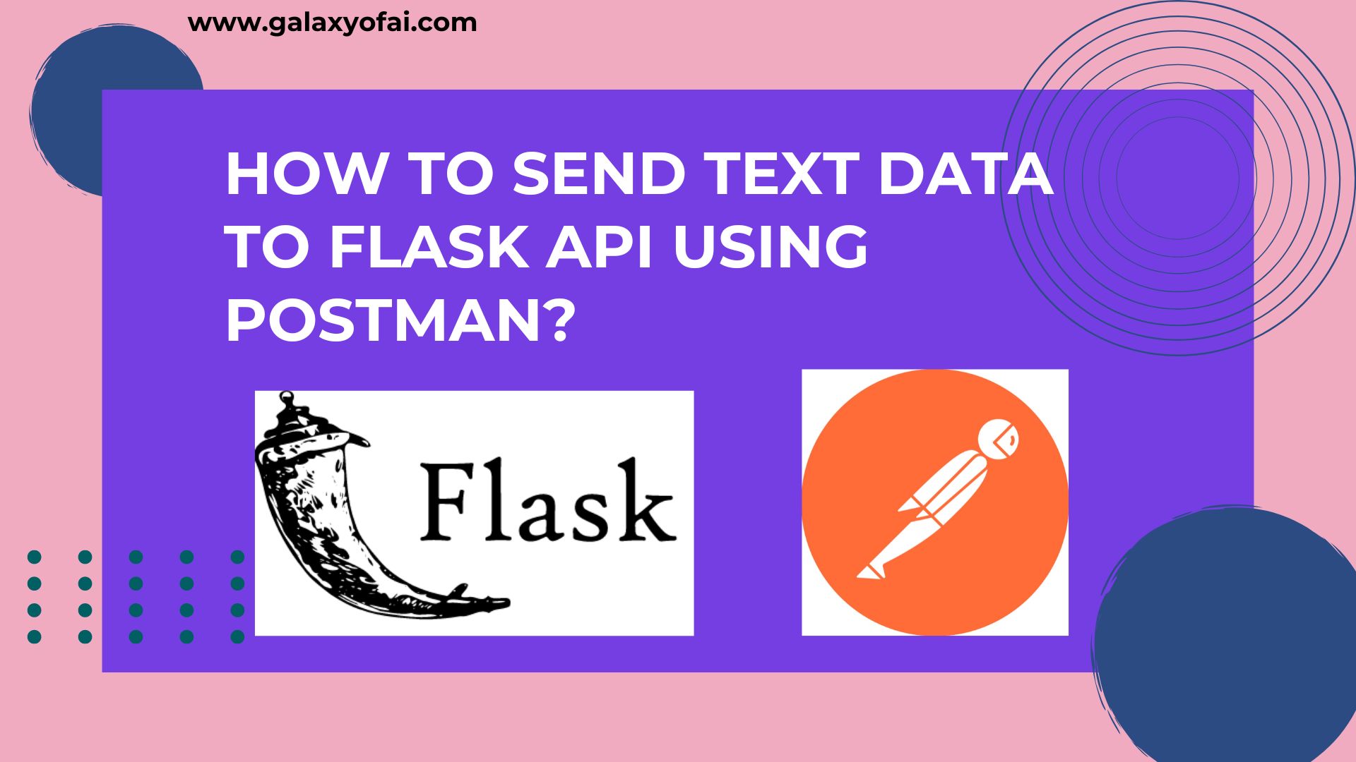 How To Send Text Data To Flask API Using Postman?