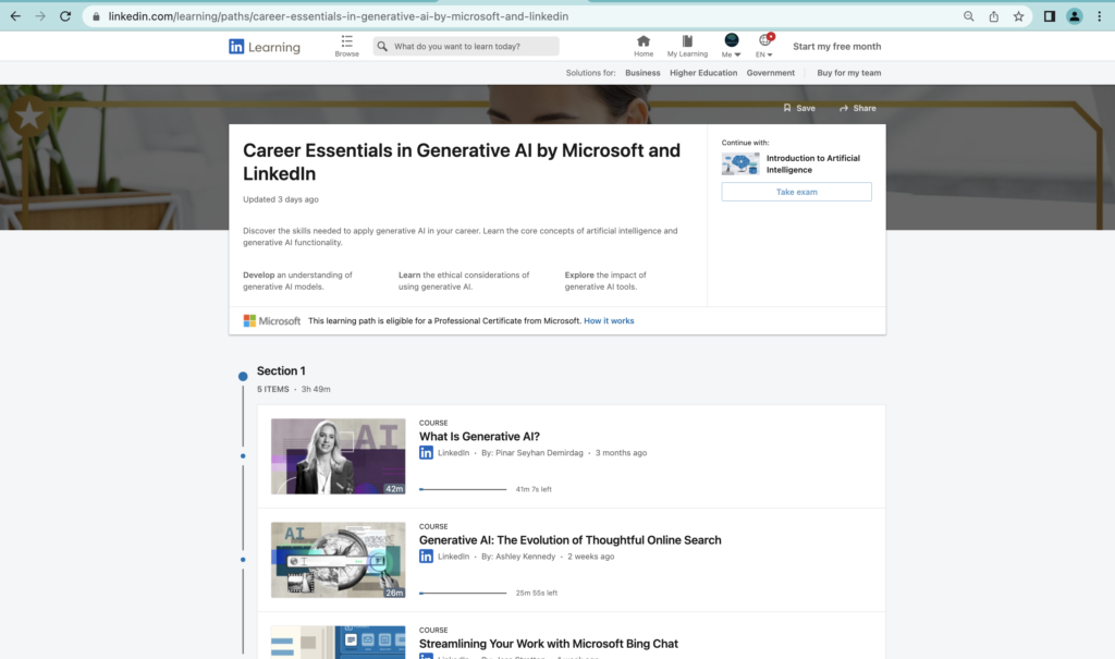 Free Generative AI Courses By Microsoft and LinkedIn 2023