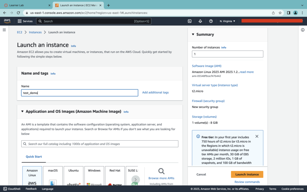 aws ec2 instance launch